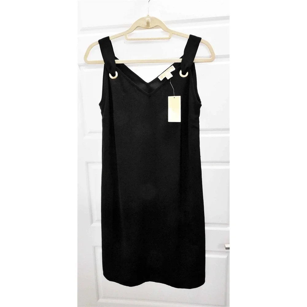 New Michael Kors Black Sleeveless Dress sz XS - Picture 1 of 5